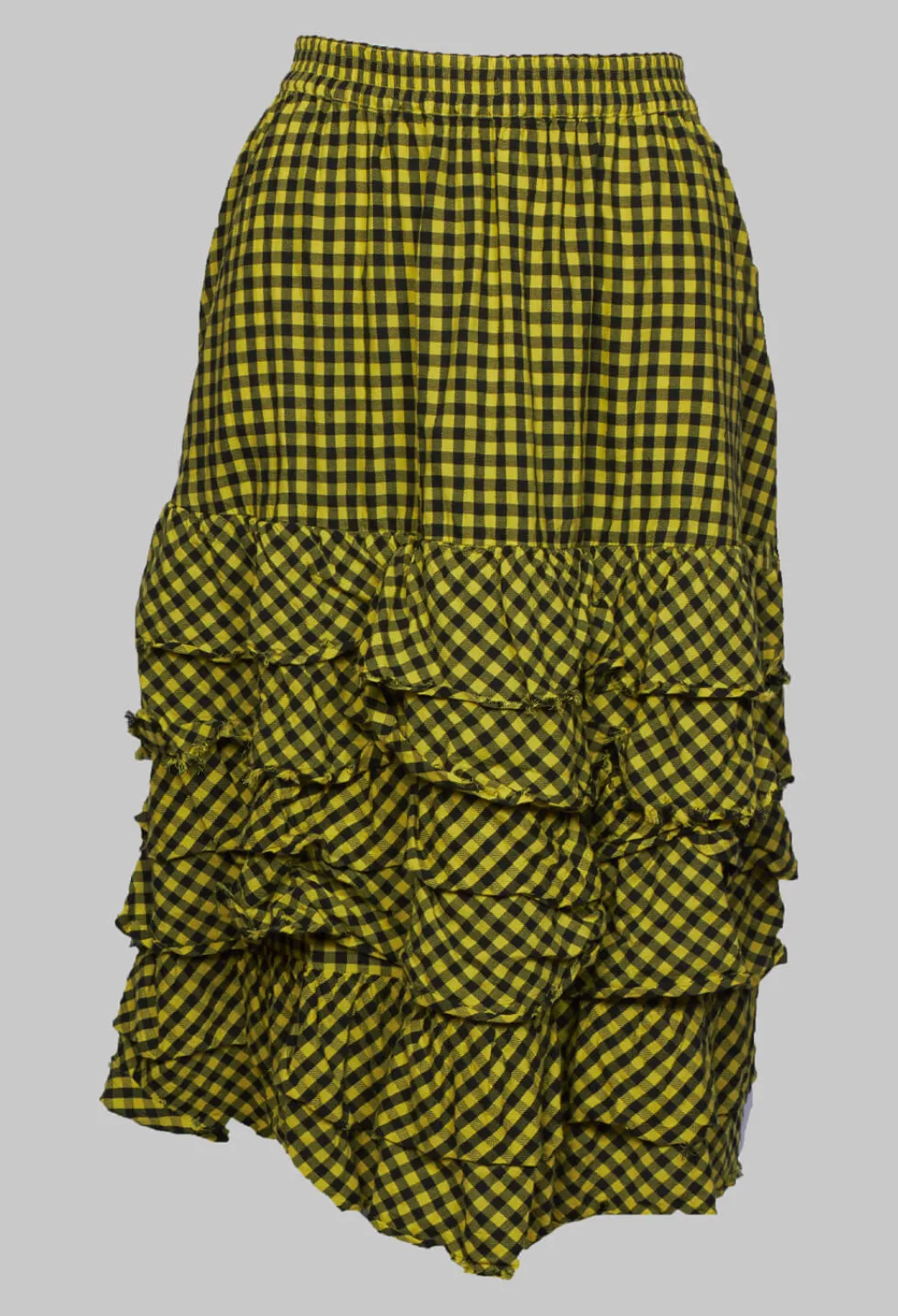 Mitteldeal Skirt in Ingwer Yellow and Black Check
