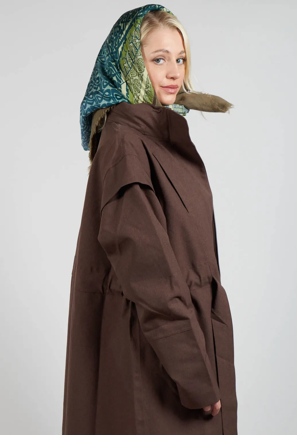 Monsun Coat in Chocolate Brown