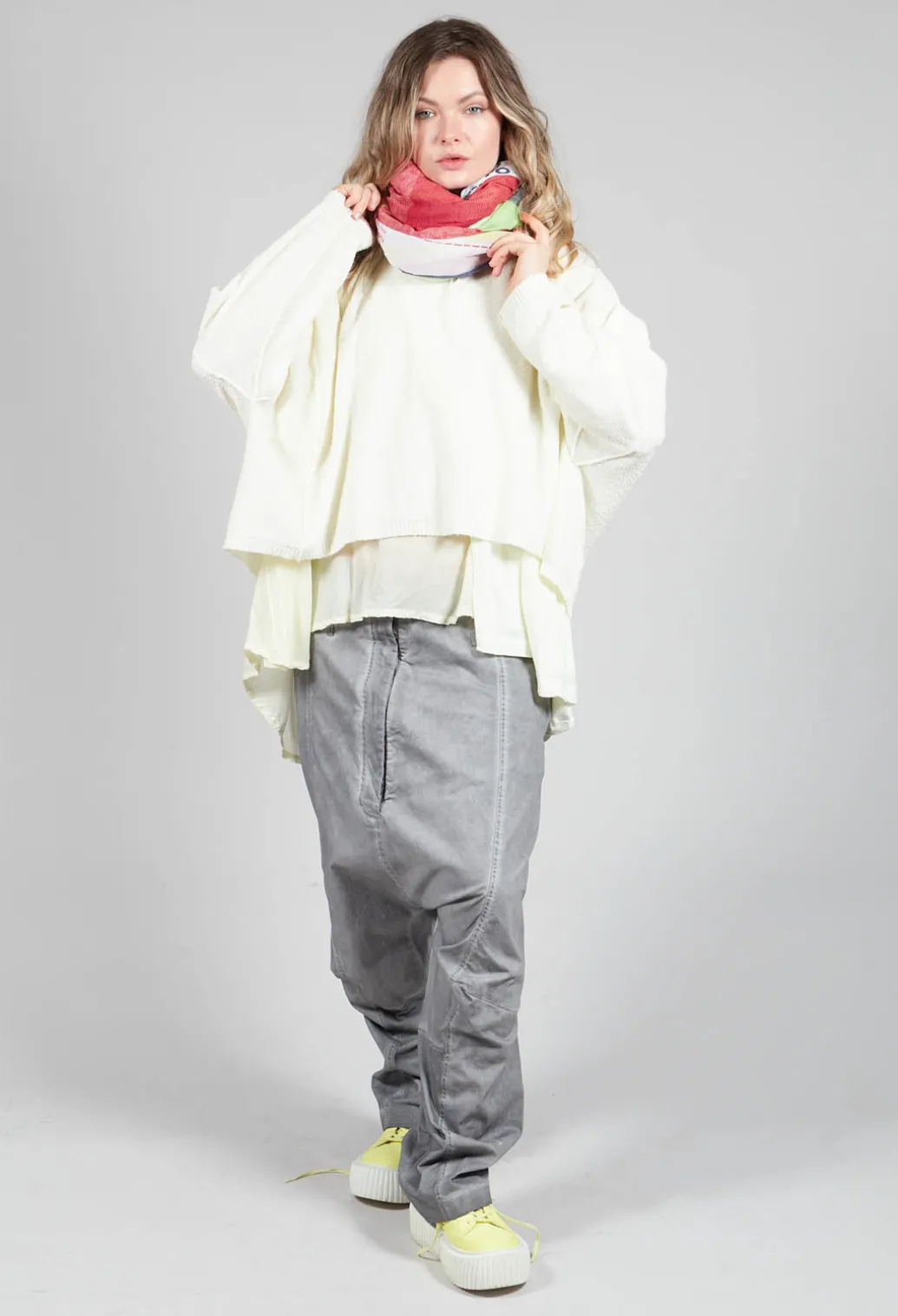 Mullet Back T-Shirt in Lilly 10% Cloud