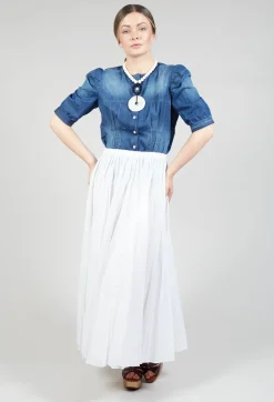 Nicety Top in Denim Blue