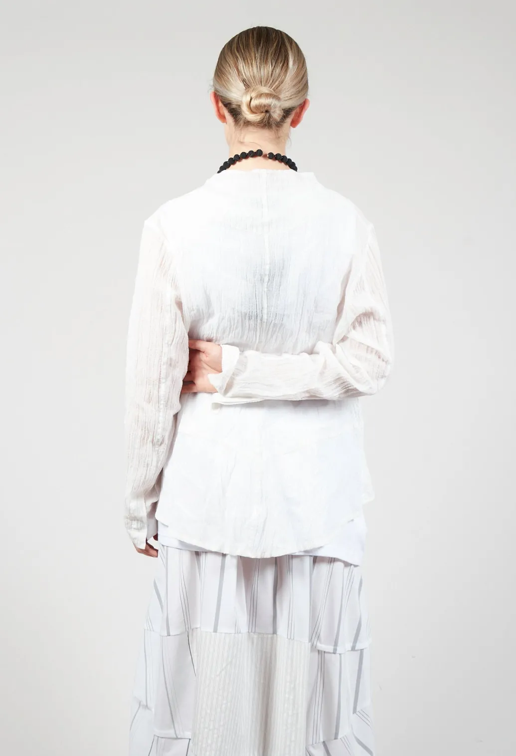 Open Front Jacket in White