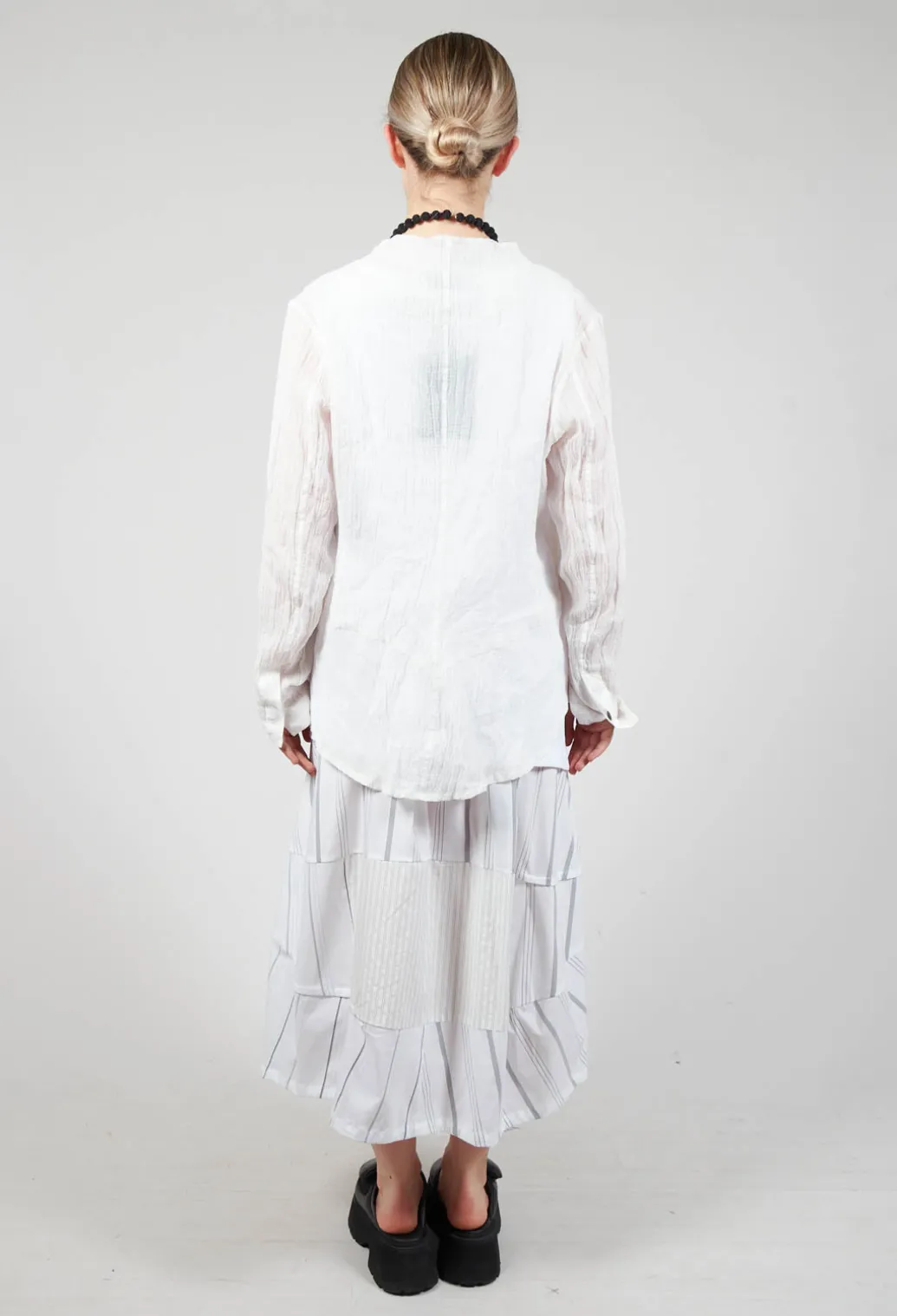 Open Front Jacket in White