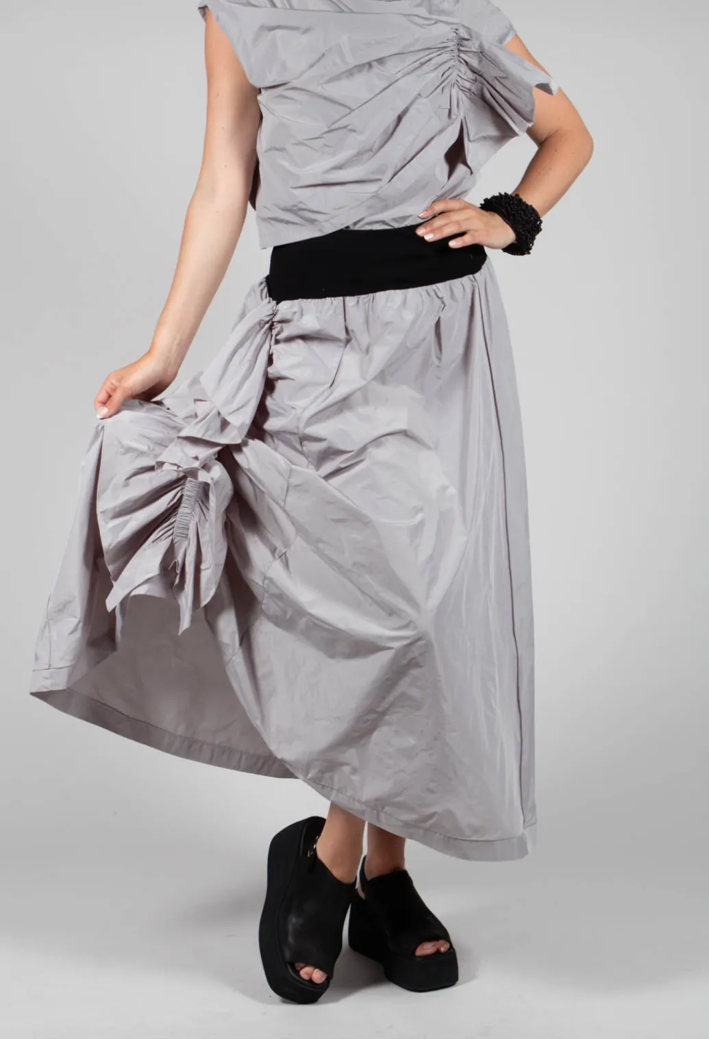 ORDI Skirt in Black Light Grey