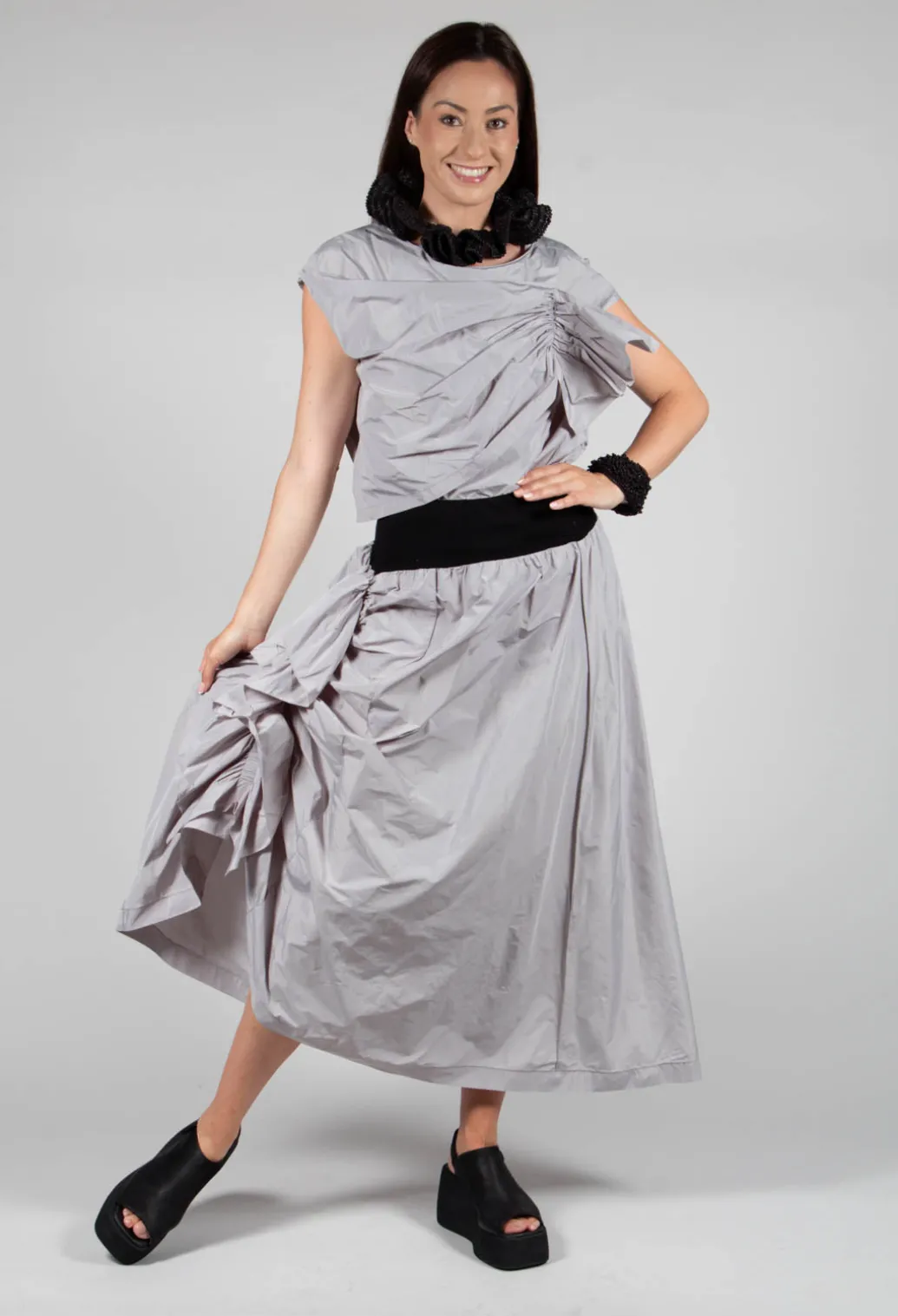 ORDI Skirt in Black Light Grey