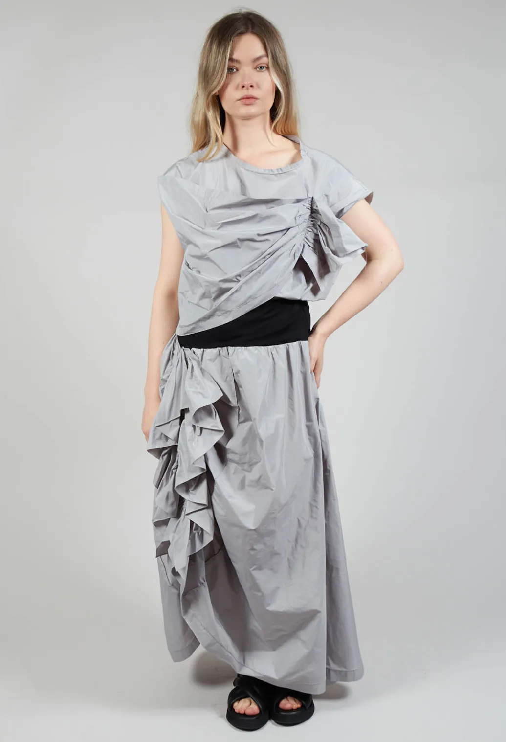 ORDI Skirt in Black Light Grey