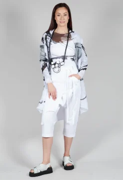 ORKO Top in Black White Colourful