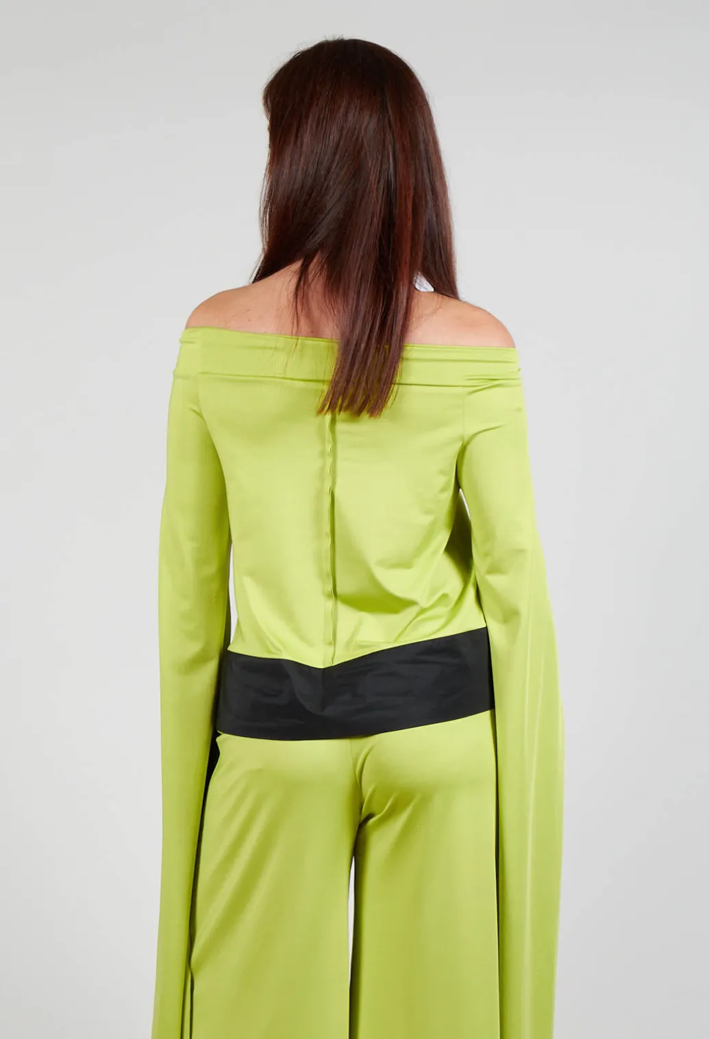 OSTA Shirt in Light Green Black