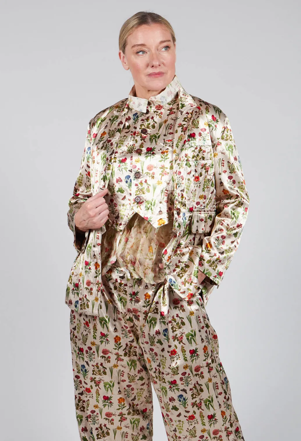 Padded Jacket in Petite Fleurs