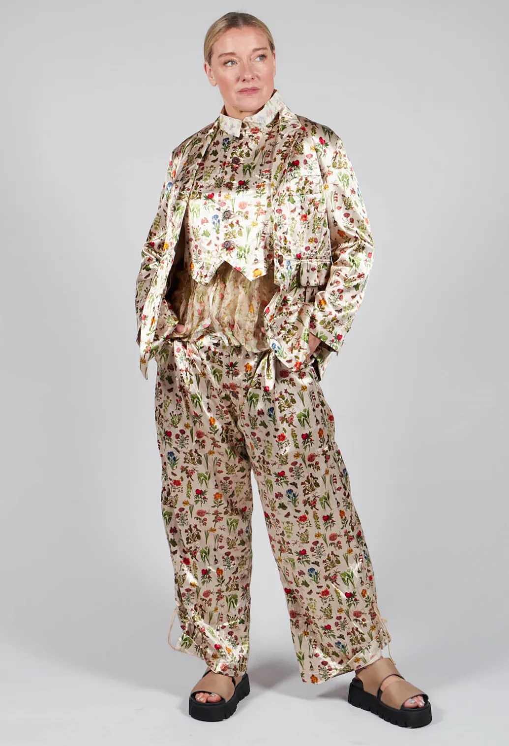 Padded Jacket in Petite Fleurs