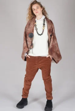 Panelled Knit Jumper in Cream