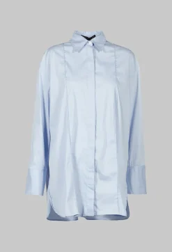 Panelled Shirt in Chianti Sky