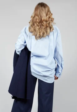 Panelled Shirt in Chianti Sky
