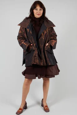 Panelled Sweater Dress in Java