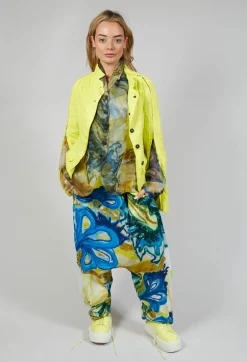 Peplum Vest in Lilly Cloud