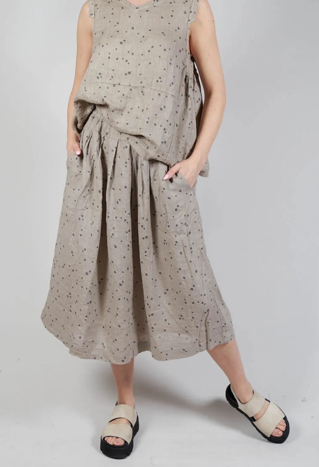 Pesci Ls Skirt In Carbone