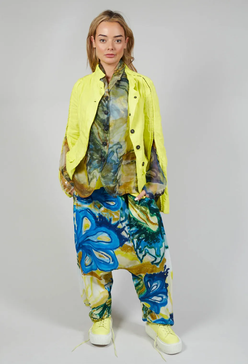 Pinned Sleeve Jacket in Lilly
