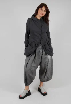 Pleat Linen Trousers in Asteroid Pigment
