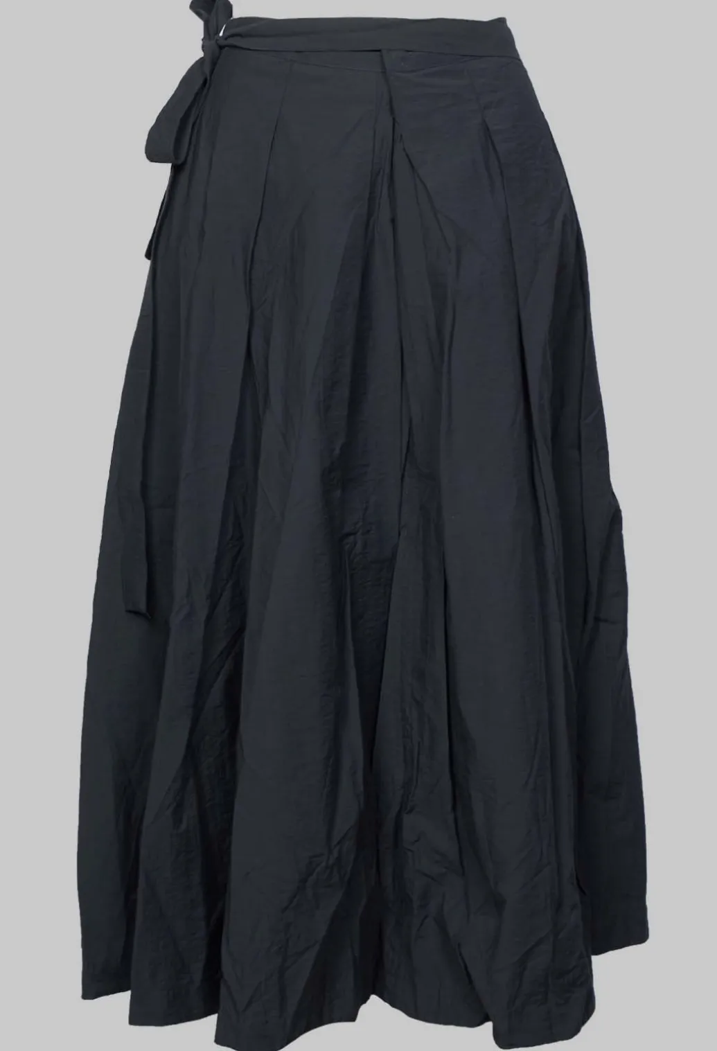 Pleated Nayati Skirt in Ardoise