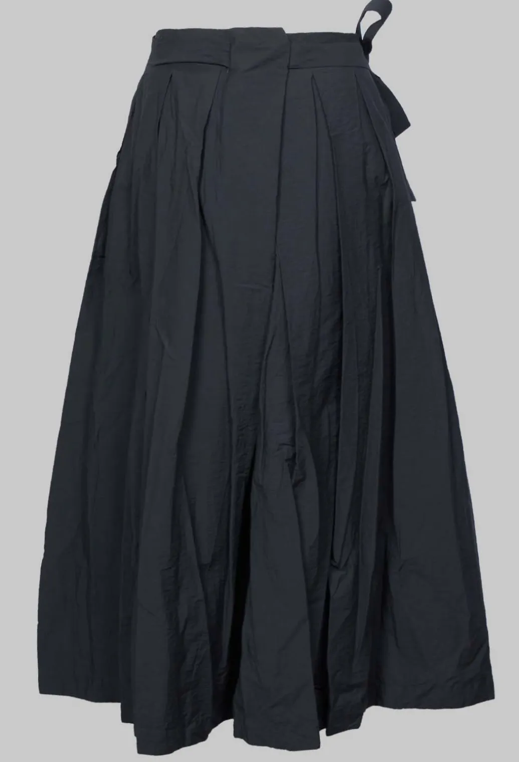 Pleated Nayati Skirt in Ardoise