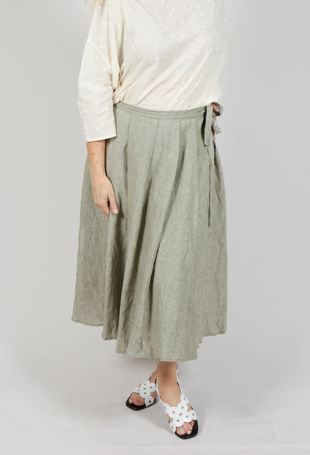 Pleated Skirt in Green