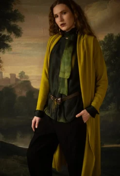 Plume Coat in Weed