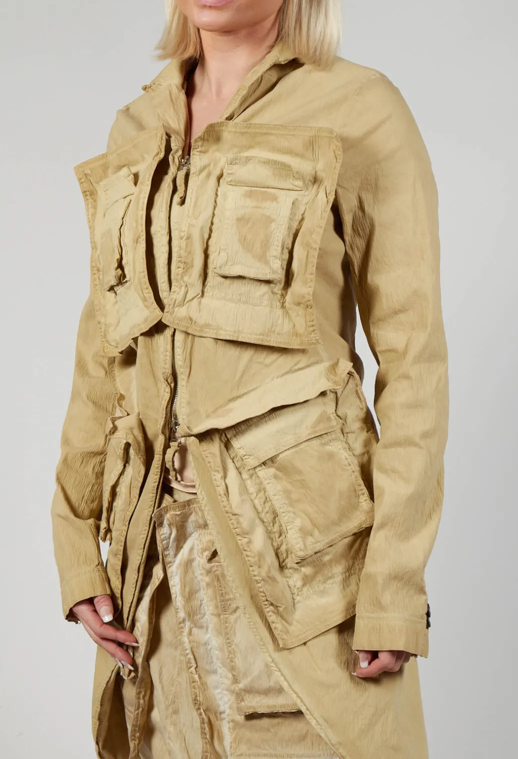 Pocket Overcoat in Wax Cloud