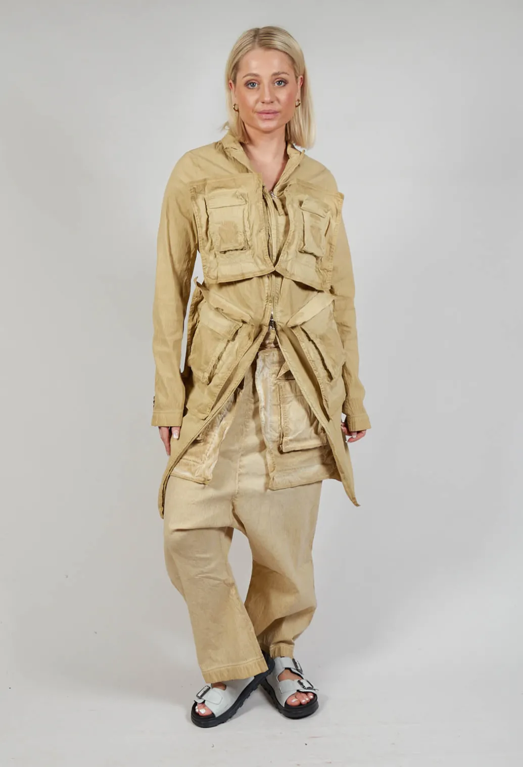 Pocket Overcoat in Wax Cloud