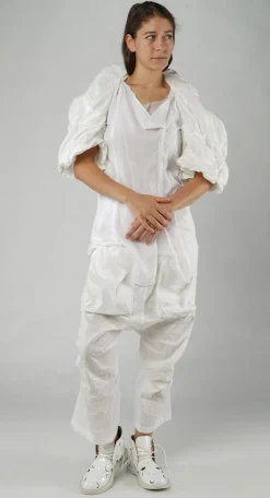 PRE-ORDER -  Cropped Bubble Jacket in Starwhite