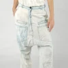 PRE-ORDER - Drop-Crotch Straight Leg Jeans in Stonewash (Pictured in Semibleach)