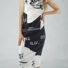 PRE-ORDER - Fitted Dress in Grey Print (Pictured in Black Print)