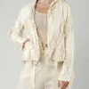 PRE-ORDER - Fitted Shredded Jacket in Greige