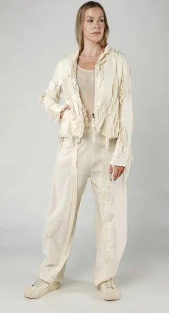 PRE-ORDER - Fitted Shredded Jacket in Ocean (Pictured in Griege)