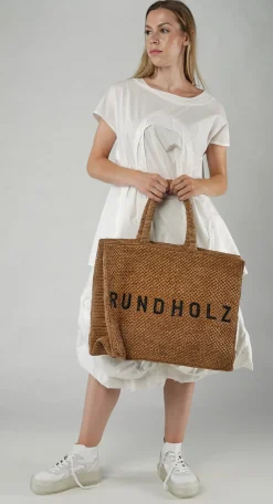 PRE-ORDER - Large Raffia Tote Bag in Black (Pictured in The)