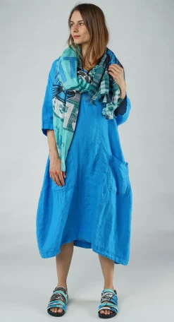 PRE-ORDER - Lightweight Cotton Scarf in Black Print (Pictured in Colorful)