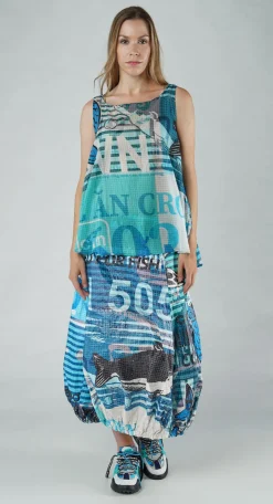 PRE-ORDER - Lightweight Cotton Sleeveless Top in Grey Print (Pictured in Colorful)