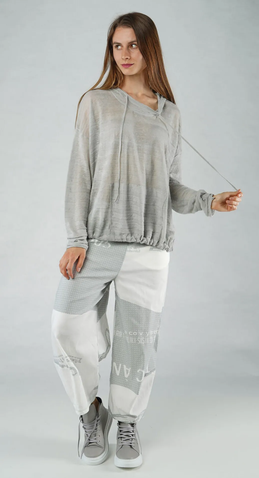 PRE-ORDER - Lightweight Hooded Pullover in Black (Pictured in Grey)