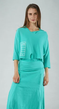 PRE-ORDER - Lightweight Jumper in Malibu Navy (Pictured in Aqua Offwhite)