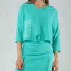 PRE-ORDER - Lightweight Jumper in Black Offwhite (Pictured in Aqua Offwhite)