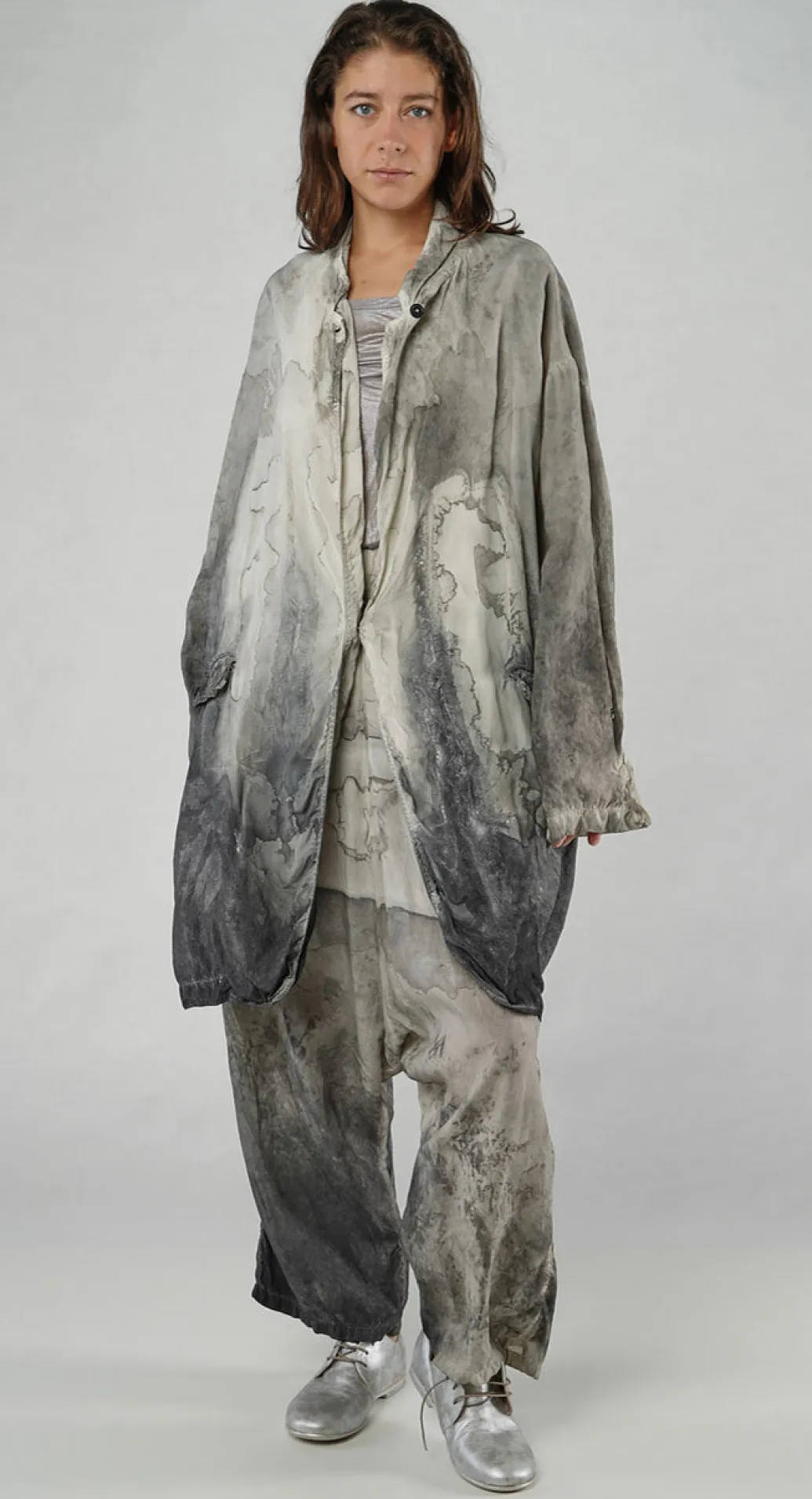 PRE-ORDER - Loose Fit Coat in Moon Pigment (Pictured in Asteroid Pigment)