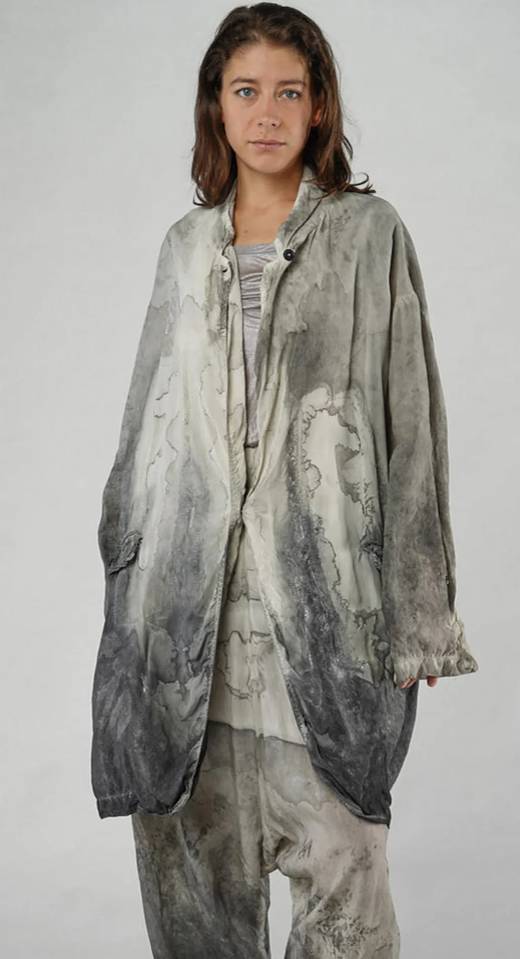 PRE-ORDER - Loose Fit Coat in Moon Pigment (Pictured in Asteroid Pigment)