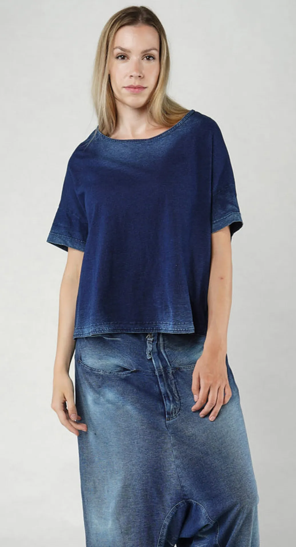 PRE-ORDER - Oversized T-Shirt in Mandarine Dye (Pictured in Stonewash)