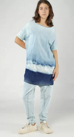 PRE-ORDER -  Oversized T-Shirt Dress in Bleachwash (Pictured in Stonewash)