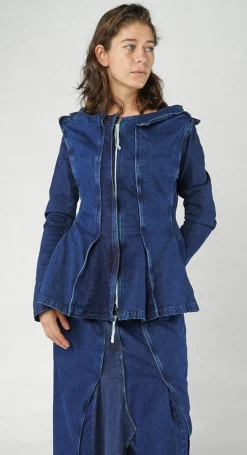 PRE-ORDER - Panelled Denim Jacket in Bleachwash (Pictured in Stonewash)