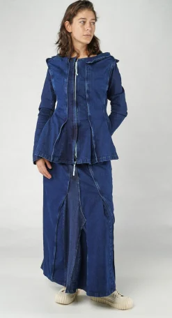 PRE-ORDER - Panelled Denim Jacket in Bleachwash (Pictured in Stonewash)