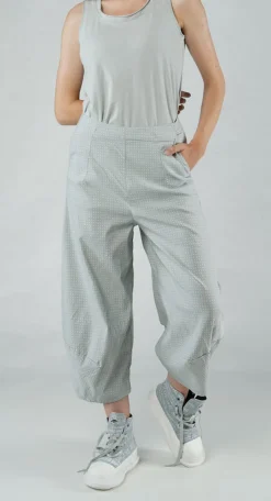 PRE-ORDER - Pull On Balloon Trousers in Navy Check (Pictured in Grey Check)