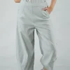 PRE-ORDER - Pull On Balloon Trousers in Malibu Print (Pictured in Grey Check)