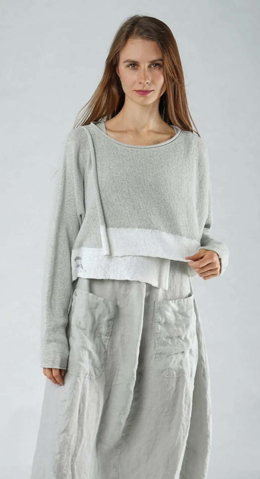 PRE-ORDER - Relaxed Fit Jumper in Black Print (Pictured in Grey Print)