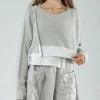 PRE-ORDER - Relaxed Fit Jumper in Navy Print (Pictured in Grey Print)