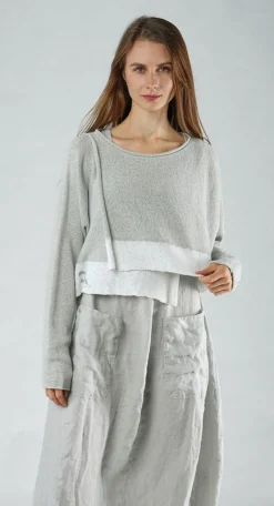 PRE-ORDER - Relaxed Fit Jumper in Navy Print (Pictured in Grey Print)