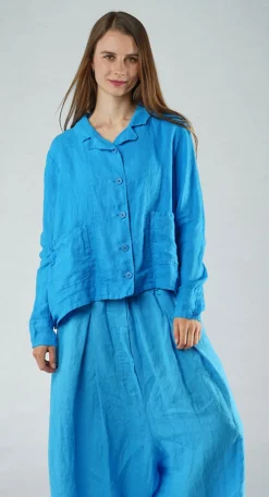 PRE-ORDER - Relaxed Linen Jacket in Malibu